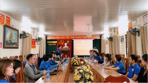 Tổ chức chương trình Hợp tác trao đổi nghiệp vụ công tác Đoàn  và hỗ trợ tập huấn hệ thống văn bản quản lý, điều hành