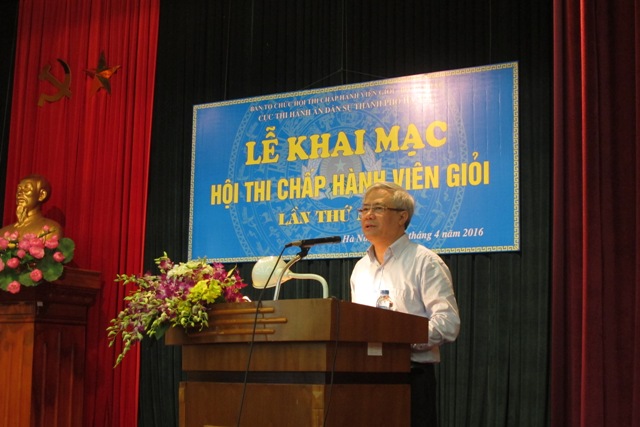 Cục Thi hành án dân sự thành phố Hà Nội tổ chức Hội thi Chấp hành viên giỏi lần thứ nhất năm 2016