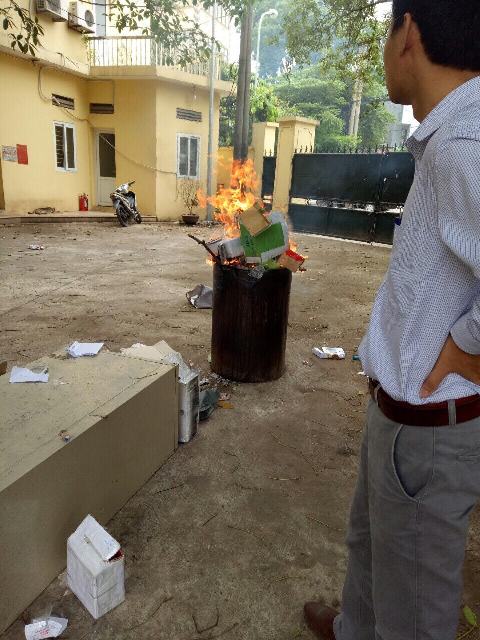 Cục Thi hành án dân sự thành phố Hà Nội tổ chức tiêu hủy Ma túy