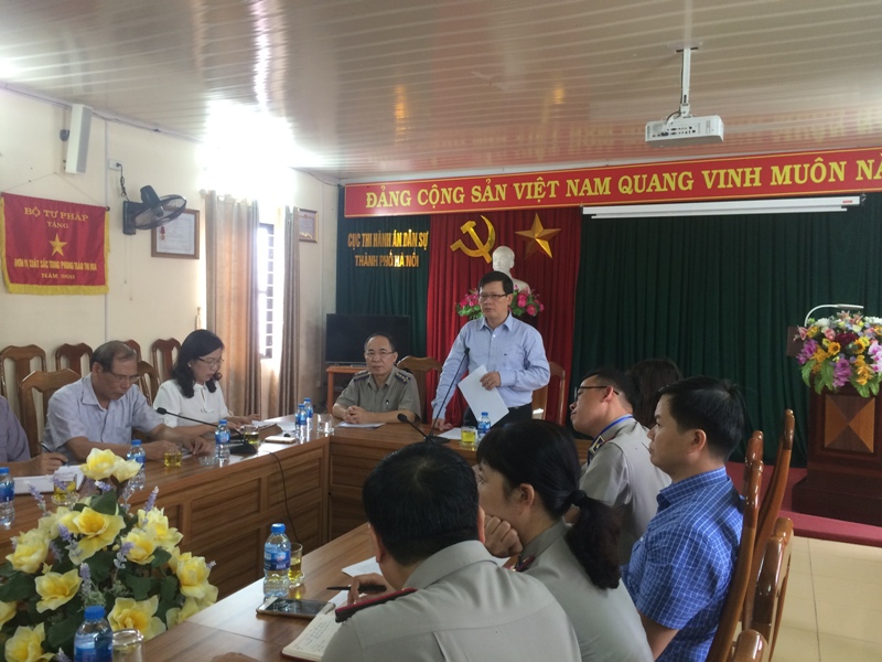 Bộ Tư pháp giao Phụ trách Cục Thi hành án dân sự thành phố Hà Nội đối với đồng chí Chu Quang Tiến – Phó Cục trưởng Cục Thi hành án dân sự thành phố Hà Nội