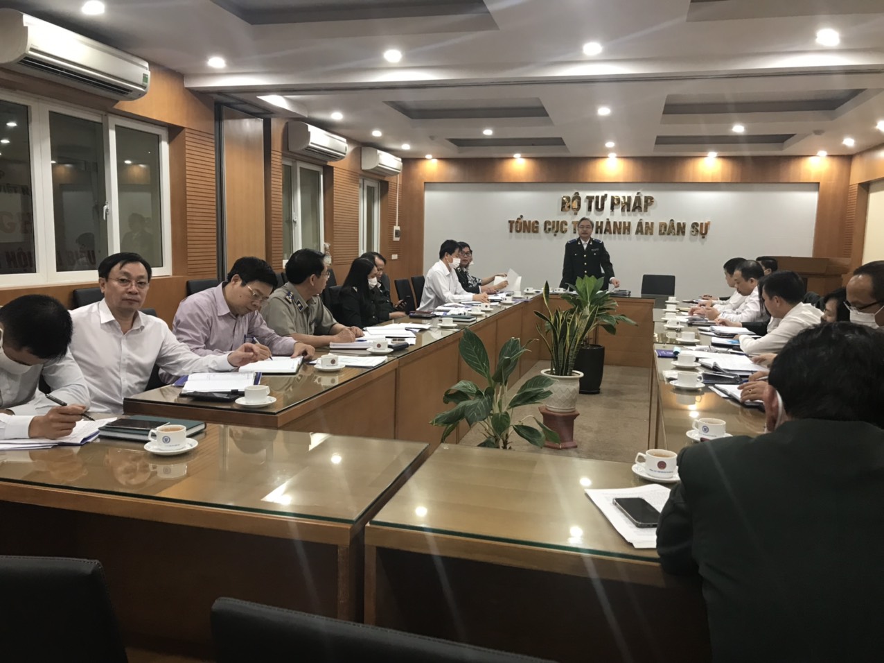 TỔNG CỤC TRƯỞNG TỔNG CỤC THADS NGUYỄN QUANG THÁI  LÀM VIỆC VỚI CỤC THI HÀNH ÁN DÂN SỰ THÀNH PHỐ HÀ NỘI