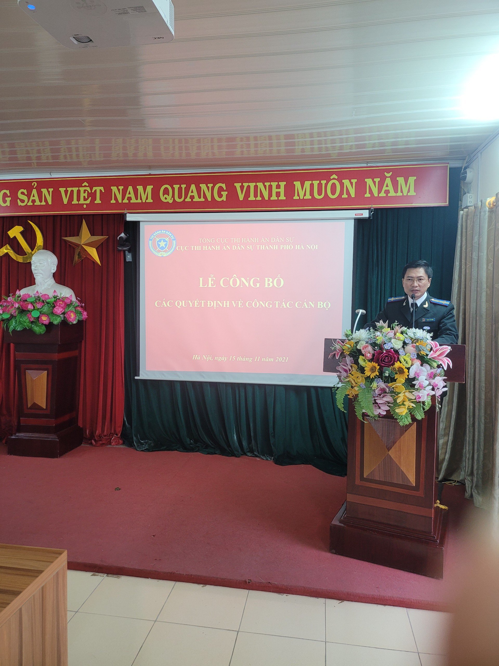 Lễ công bố các Quyết định về công tác cán bộ