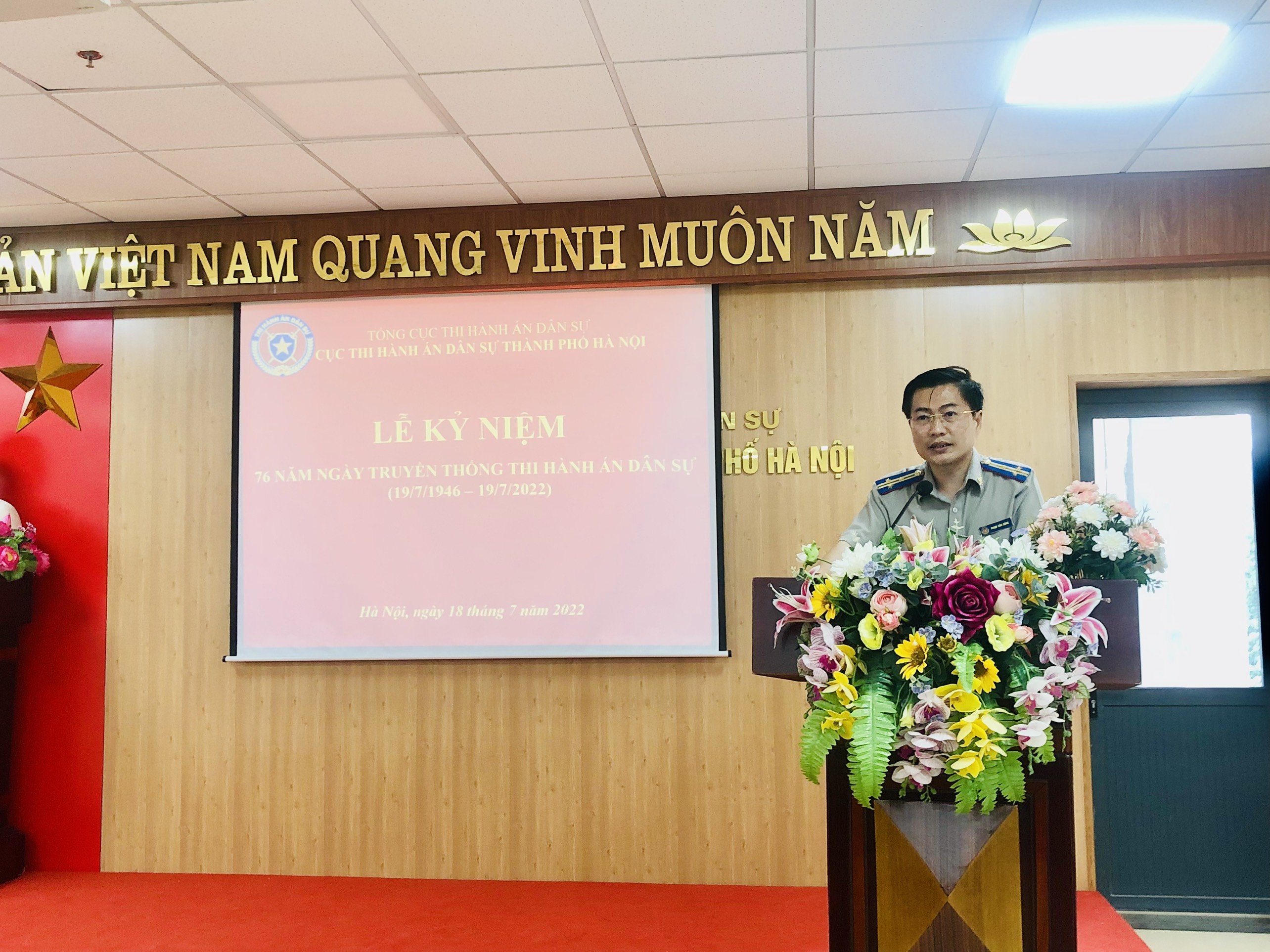 Các hoạt động chào mừng 76 năm ngày truyền thống Thi hành án dân sự 19/7/1946 – 19/7/2022