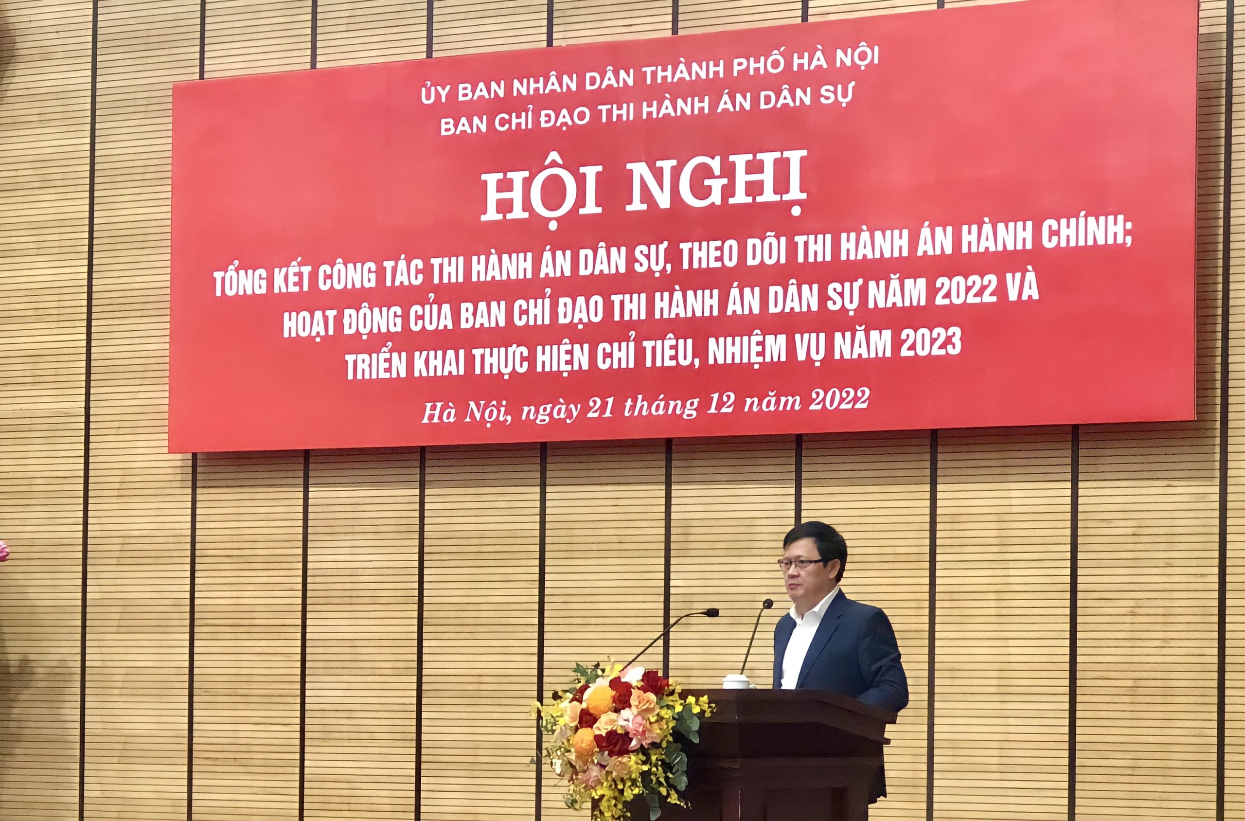 Hội nghị tổng kết công tác THADS, theo dõi THAHC; hoạt động của Ban Chỉ đạo THADS năm 2022 và triển khai, thực hiện chỉ tiêu nhiệm vụ năm 2023