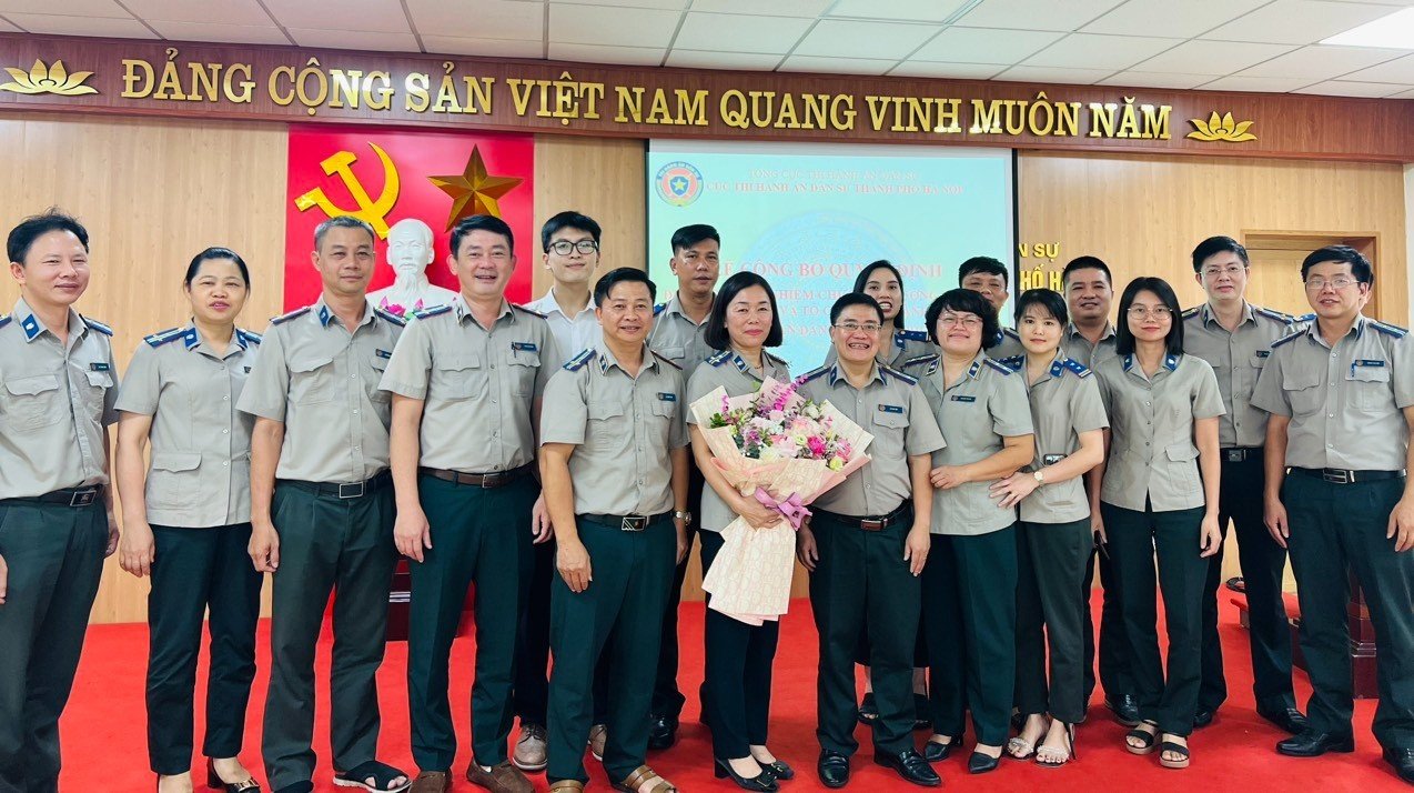 Lễ công bố quyết định điều động, bổ nhiệm chức vụ Trưởng phòng Nghiệp vụ và tổ chức thi hành án dân sự