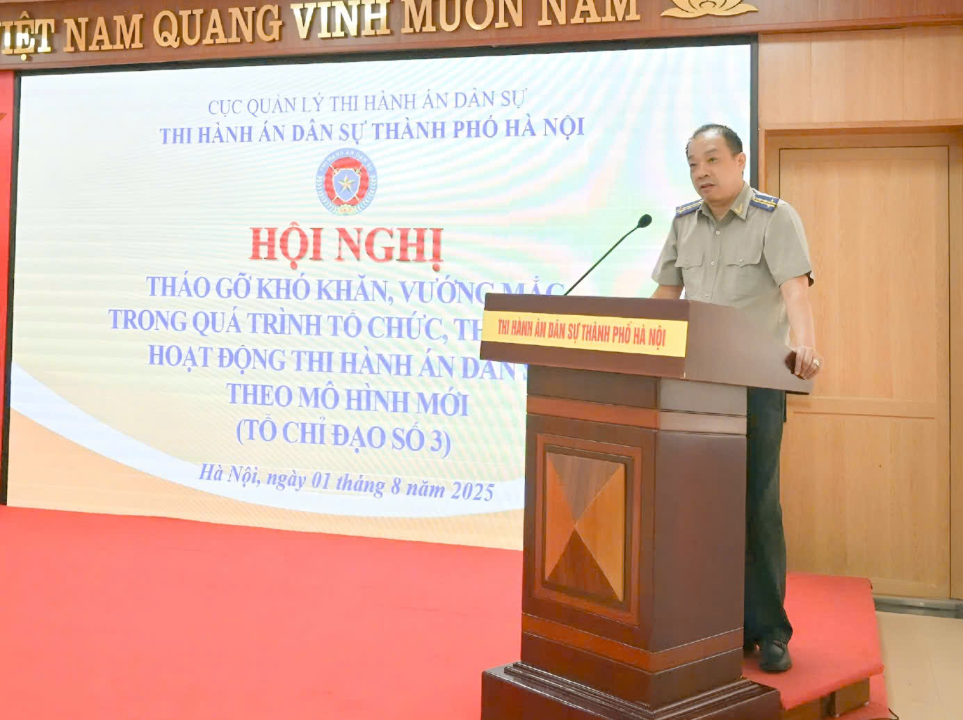 THADS thành phố Hà Nội tổ chức Hội nghị tháo gỡ khó khăn, vướng mắc trong quá trình tổ chức, thực hiện và hoạt động thi hành án dân sự theo mô hình mới