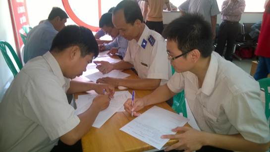 Đăng ký số lượng máu hiến tặng