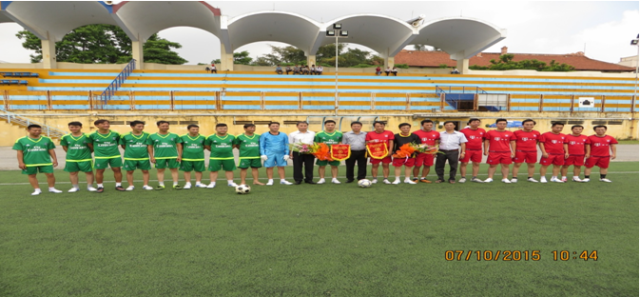 Giao hữu bóng đá giữa hai ngành Thi hành án dân sự và Kiểm sát quận Hai Bà Trưng