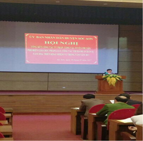 Chi cục Thi hành án dân sự huyện Sóc Sơn tổ chức Hội nghị tổng kết công tác thi hành án dân sự năm 2016, triển khai nhiệm vụ năm 2017