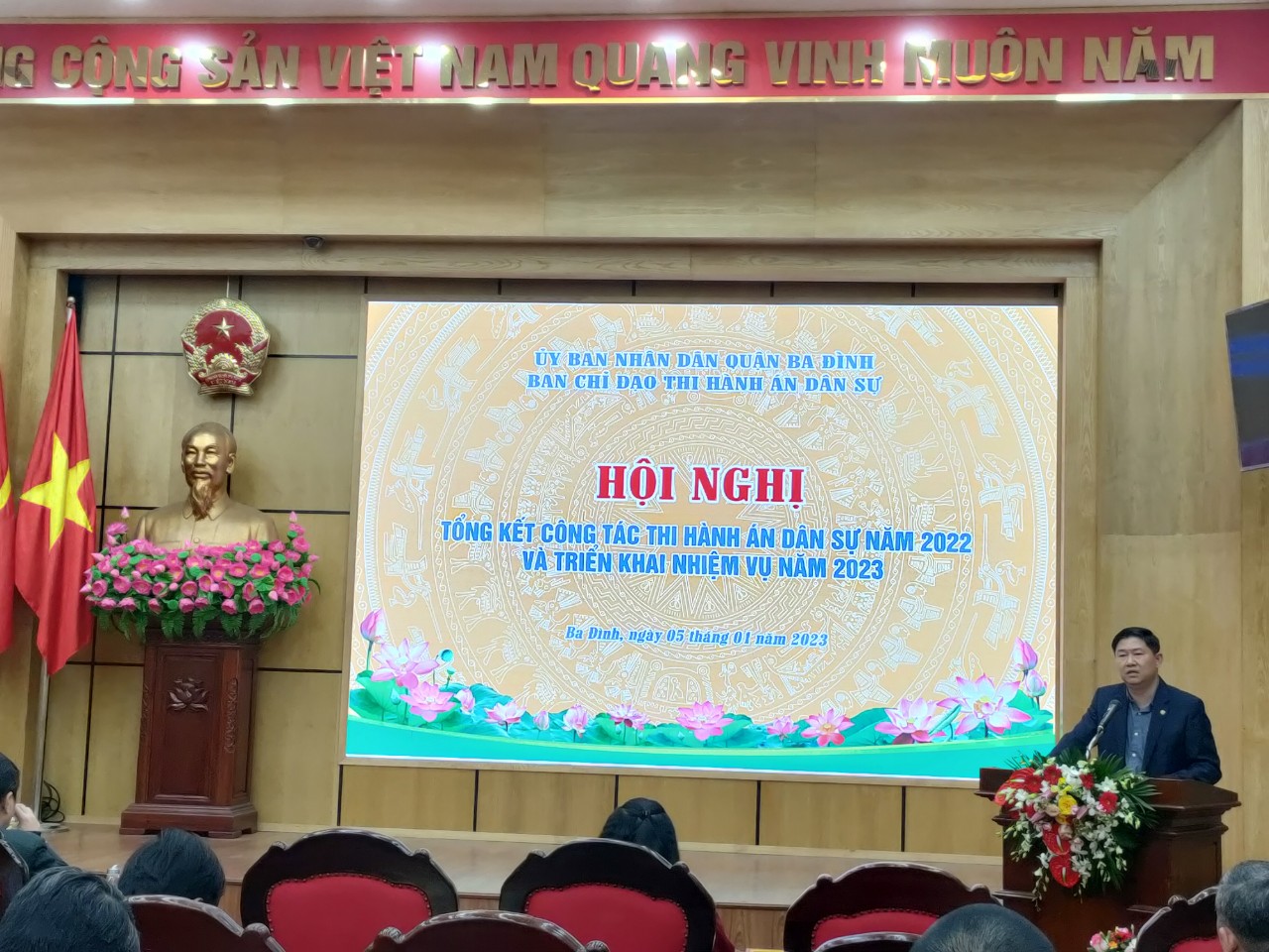 Ban chỉ đạo Thi hành án dân sự quận Ba Đình tổ chức Hội nghị Tổng kết công tác Thi hành án dân sự năm 2022 và triển khai nhiệm vụ năm 2023