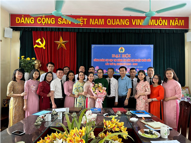Chi cục Thi hành án dân sự huyện Hoài đức tổ chức Đại hội công đoàn lần thứ III (nhiệm kỳ 2023-2028)