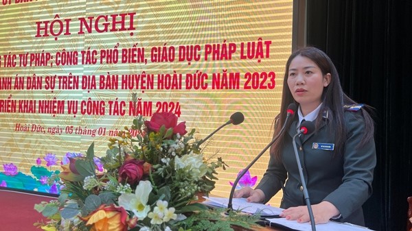 Hoài Đức tổng kết công tác Thi hành án dân sự năm 2023, triển khai nhiệm vụ năm 2024