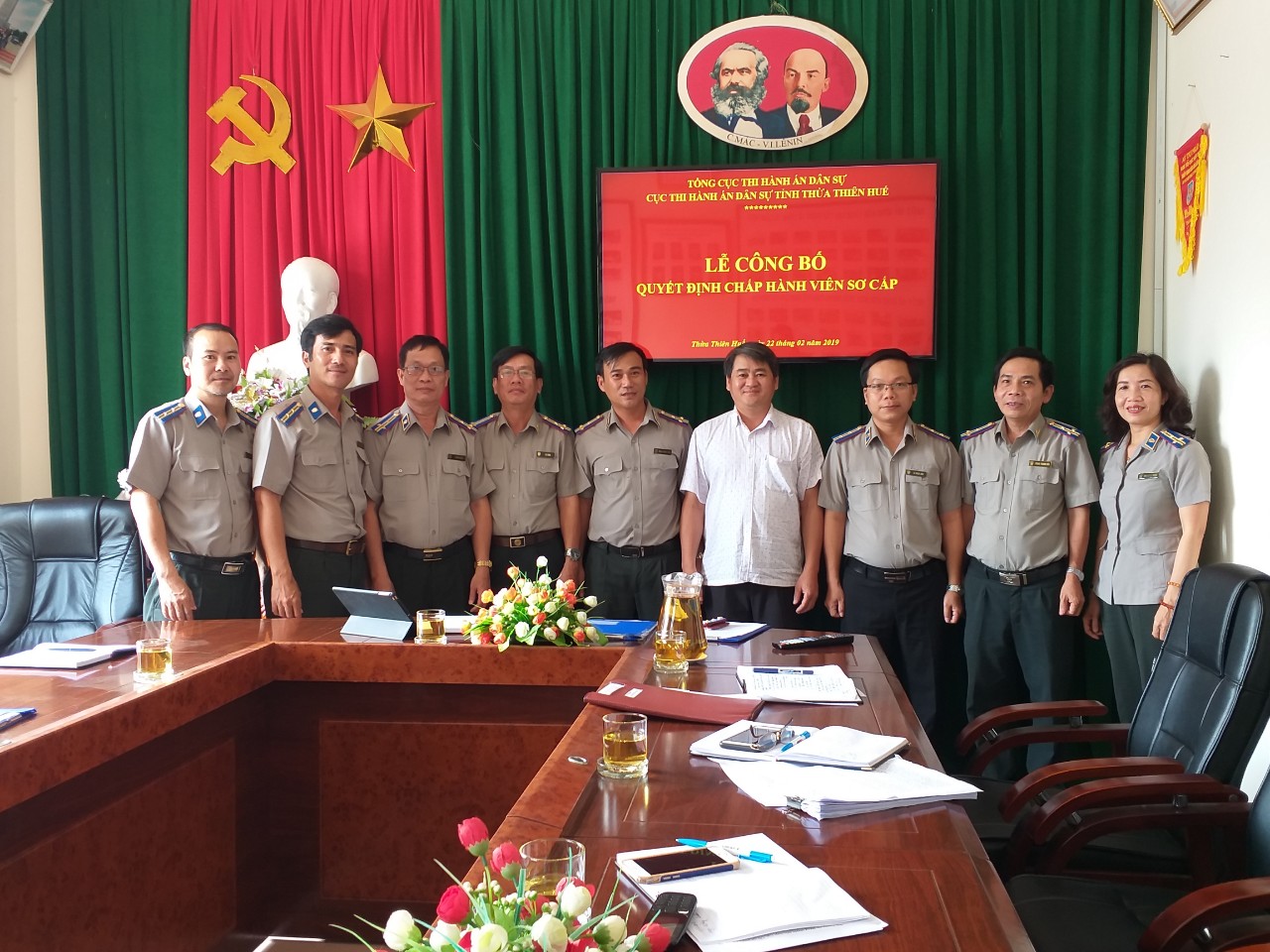 Lễ công bố Quyết định bổ nhiệm Chấp hành viên sơ cấp