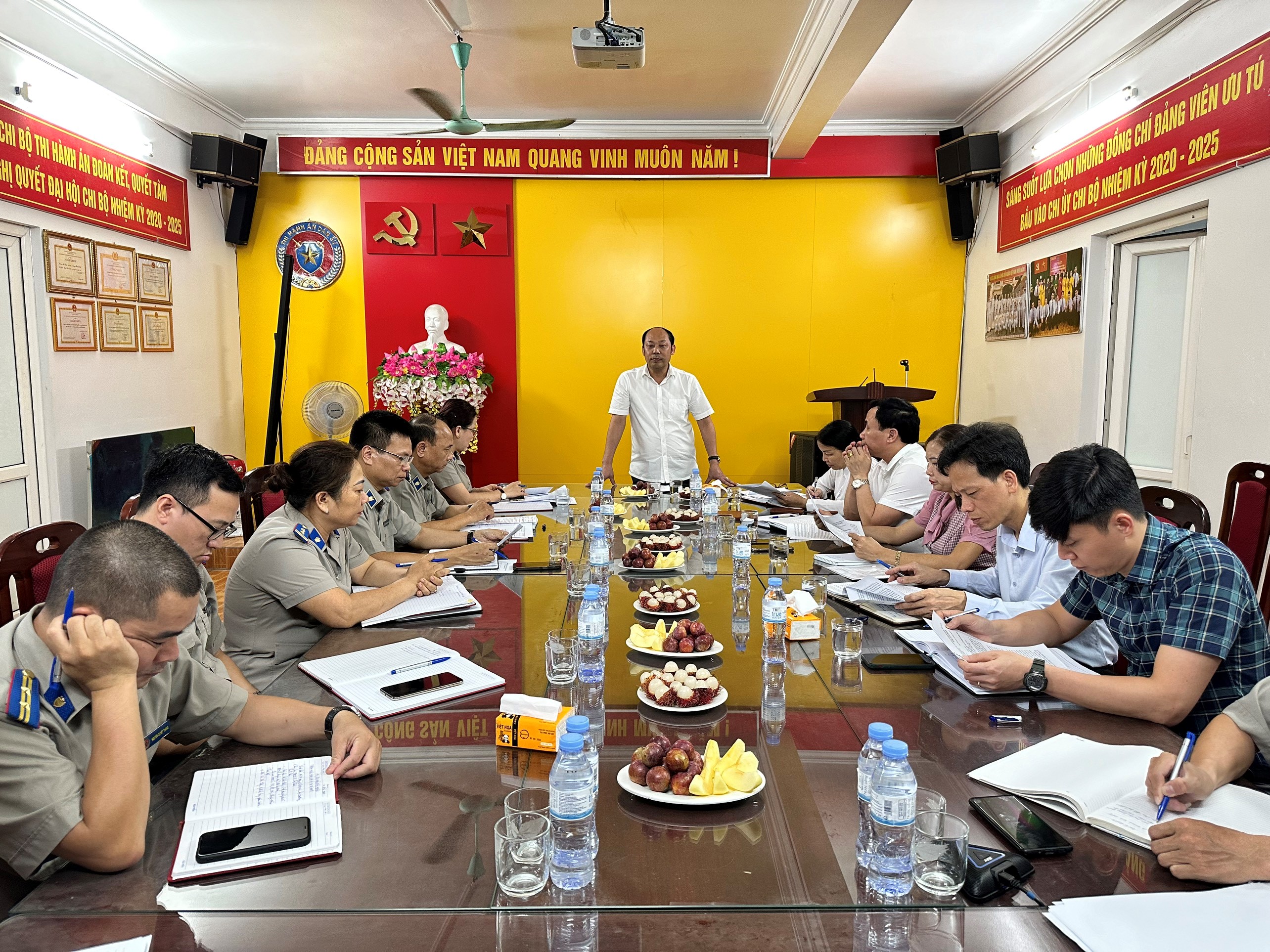 Ban pháp chế hđnd huyện Thạch Thất giám sát việc thực hiện các quy định của pháp luật về công tác Thi hành án dân sự trên địa bàn huyện