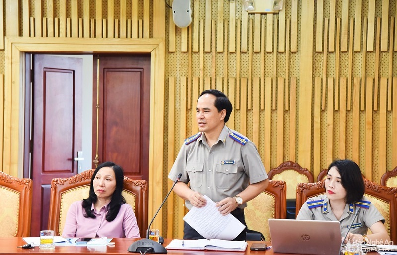 Đoàn Đại biểu Quốc hội tỉnh Nghệ An làm việc với các sở, ngành liên quan về kết quả thực hiện Nghị quyết 42/2017/QH ngày 21/6/2017 của Quốc hội