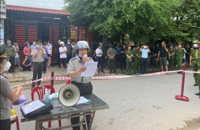 Cục thi hành án dân sự tỉnh Quảng Bình cưỡng chế thành công vụ việc khó khăn, phức tạp