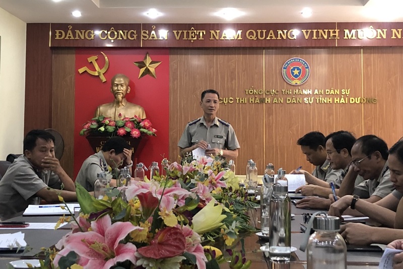 Cục Thi hành án dân sự tỉnh Hải Dương tổ chức Hội nghị giao ban công tác Quý III năm 2022