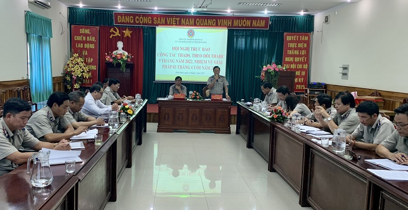 Bình Định: Hội nghị trực báo công tác THADS 9 tháng năm 2022