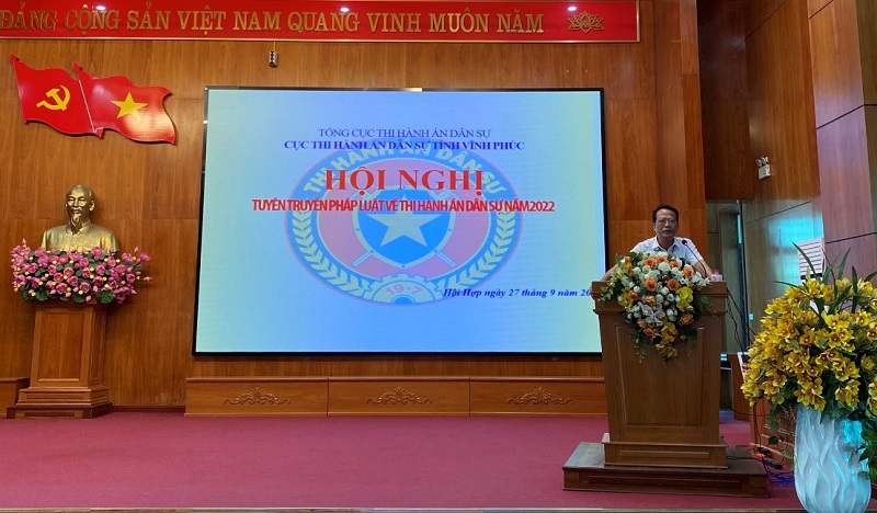 Cục Thi hành án dân sự Vĩnh Phúc tăng cường tuyên truyền, phổ biến, giáo dục pháp luật