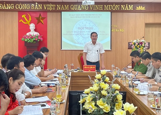 Sơ kết hoạt động 09 tháng đầu năm, triển khai nhiệm vụ 03 tháng cuối năm 2022 của Ban Chỉ đạo Thi hành án dân sự thành phố Hà Nội