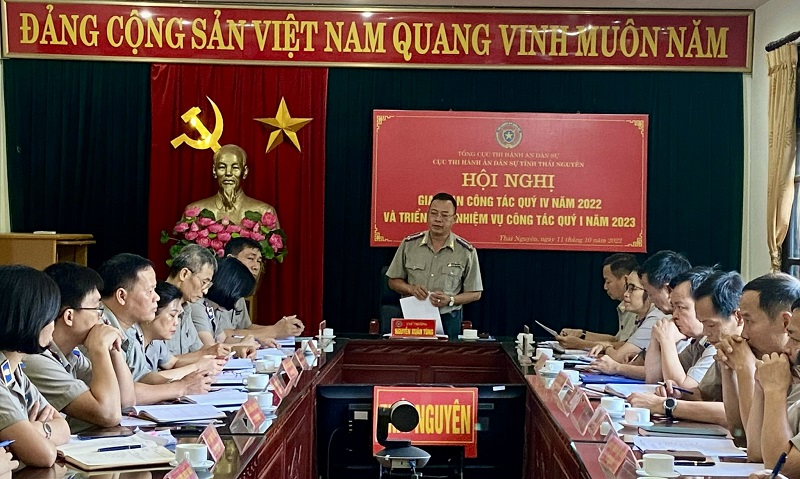 Cục Thi hành án dân sự tỉnh Thái Nguyên triển khai nhiệm vụ công tác Quý I/2023
