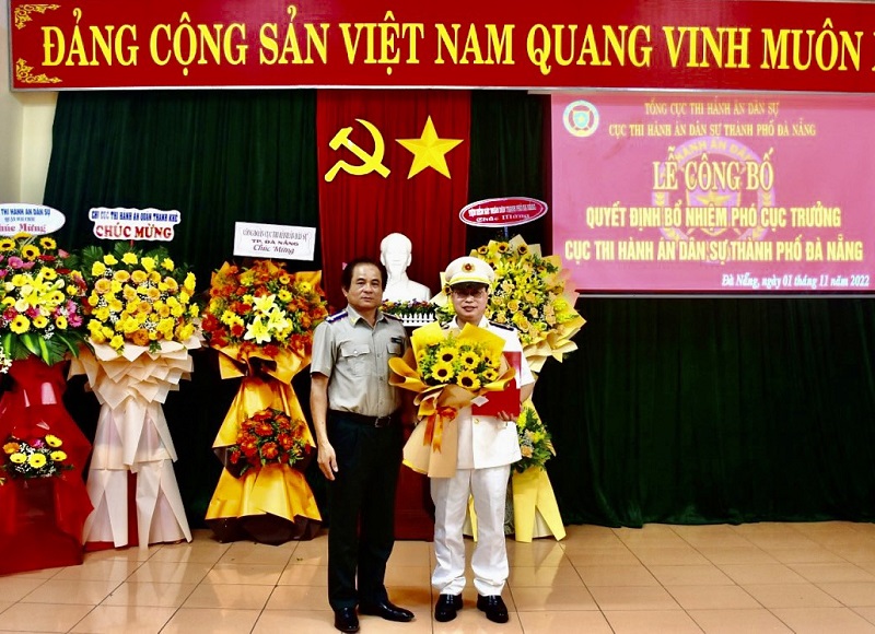 Đà Nẵng tổ chức lễ công bố Quyết định bổ nhiệm Phó Cục trưởng Cục Thi hành án dân sự