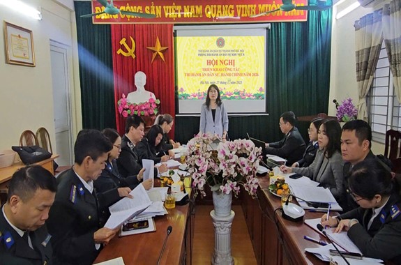 PHÒNG THI HÀNH ÁN DÂN SỰ KHU VỰC 8 TỔ CHỨC HỘI NGHỊ TRIỂN KHAI CÔNG TÁC THI HÀNH ÁN DÂN SỰ, HÀNH CHÍNH NĂM 2026