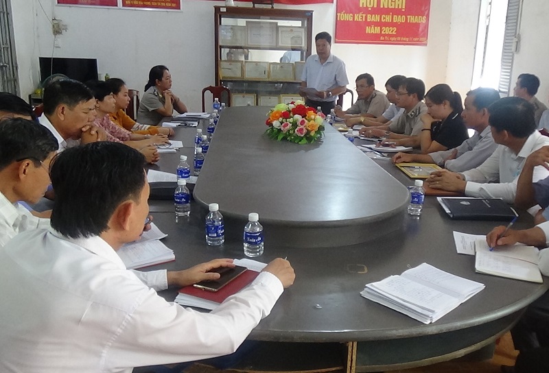 Ban Chỉ đạo Thi hành án dân sự huyện Ba Tri, tỉnh Bến Tre tổ chức hội nghị tổng kết hoạt động năm 2022