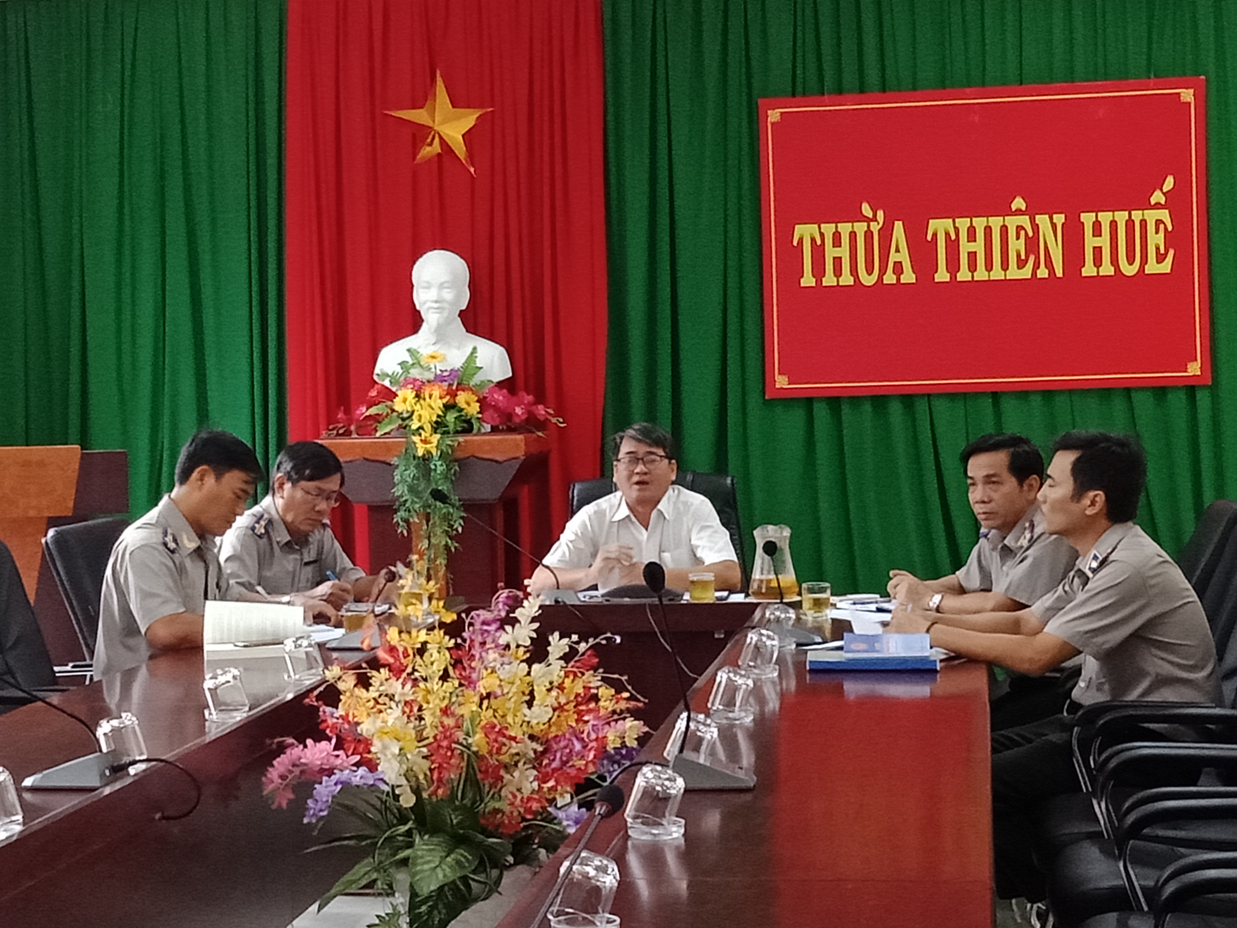 Lãnh đạo Cục làm việc trực tuyến với Lãnh đạo Chi cục Thi hành án dân sự các huyện và thị xã