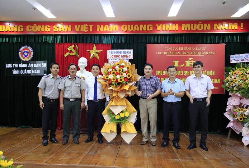 Cục Thi hành án dân sự tỉnh Quảng Nam tổ chức Lễ công bố, trao quyết định tiếp nhận, bổ nhiệm Phó Cục trưởng