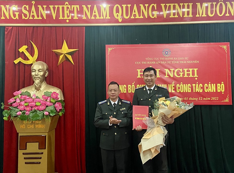 Thái Nguyên: Công bố Quyết định bổ nhiệm lại Phó Cục trưởng