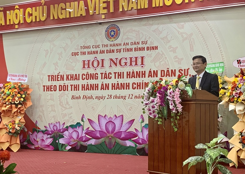 Bình Định: Hội nghị triển khai công tác thi hành án dân sự theo dõi thi hành án hành chính năm 2023