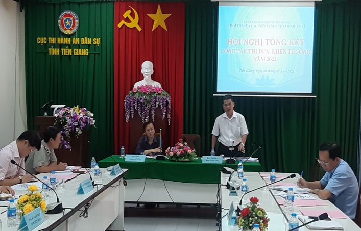 Tiền Giang - Khối thi đua các đơn vị ngành dọc quản lý tổng kết công tác thi đua khen thưởng năm 2022, phương hướng, nhiệm vụ năm 2023