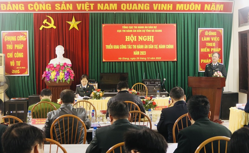 Cục Thi hành án dân sự tỉnh Hà Giang triển khai nhiệm vụ năm 2023