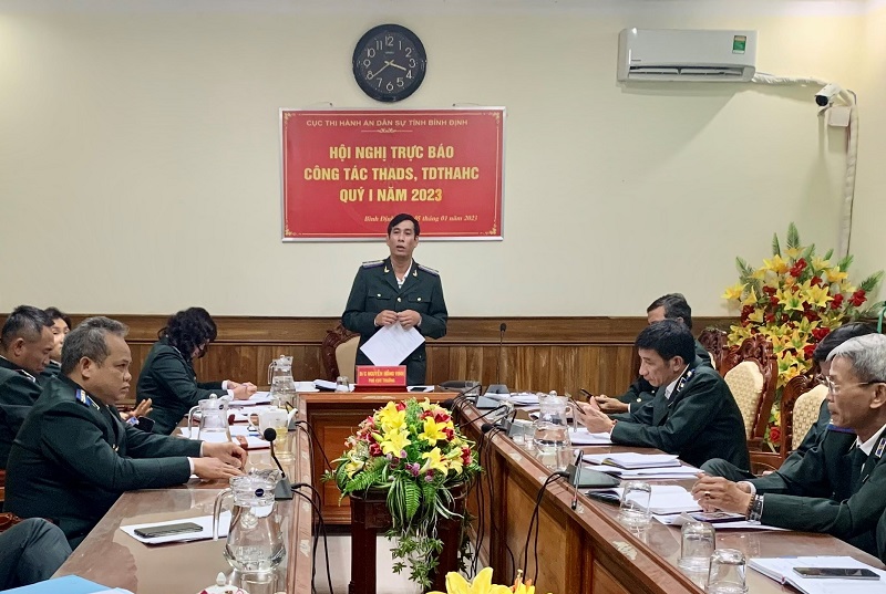 Bình Định: Hội nghị đánh giá kết quả công tác thi hành án dân sự 03 tháng đầu năm 2023