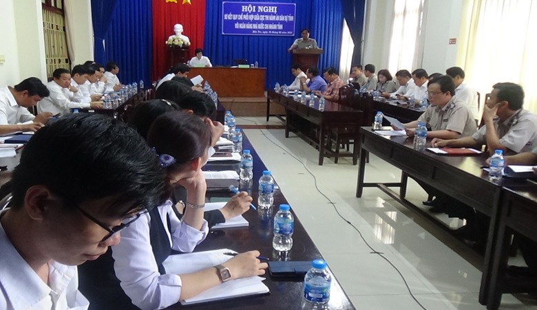 Cục Thi hành án dân sự và Ngân hàng nhà nước Chi nhánh tỉnh Bến Tre tổ chức sơ kết Quy chế phối hợp