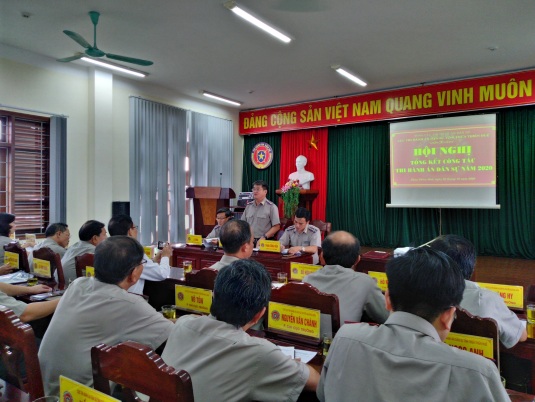 Hội nghị tổng kết công tác thi hành án dân sự năm 2020