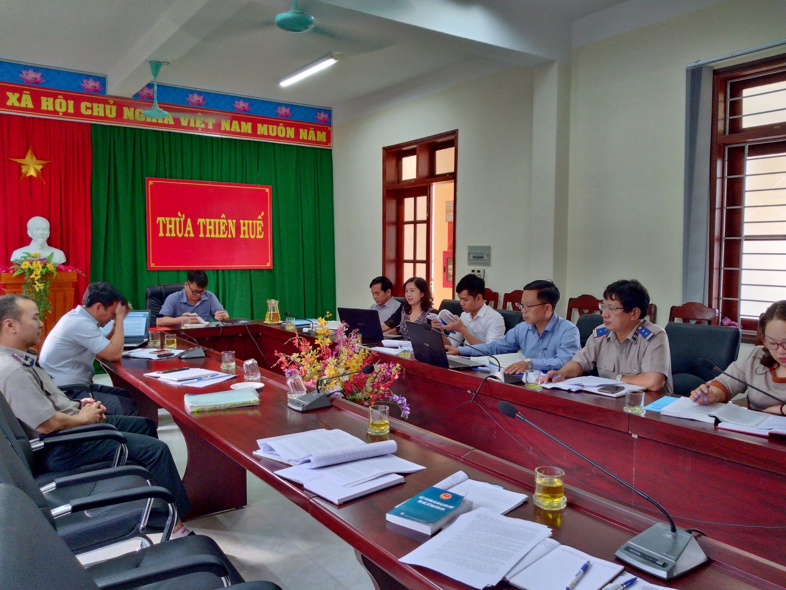 Hội nghị các chức danh Tư pháp Cục về góp ý sửa đổi Luật Thi hành án dân sự và các văn bản hướng dẫn liên quan.