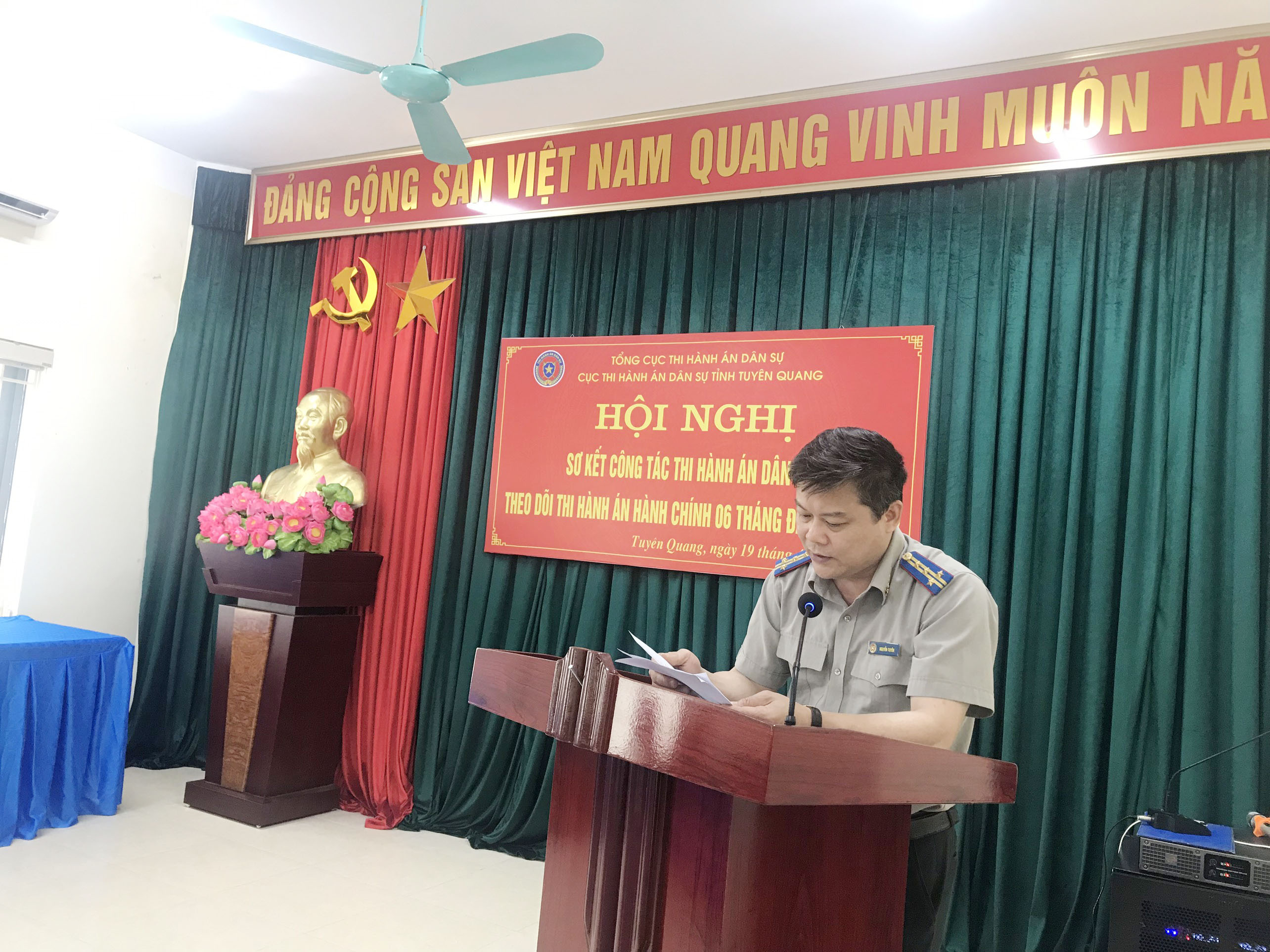 Cục Thi hành án dân sự tỉnh Tuyên Quang tổ chức Hội nghị sơ kết công tác THADS, theo dõi THAHC 6 tháng đầu năm 2023 và triển khai công tác bảo vệ bí mật Nhà nước