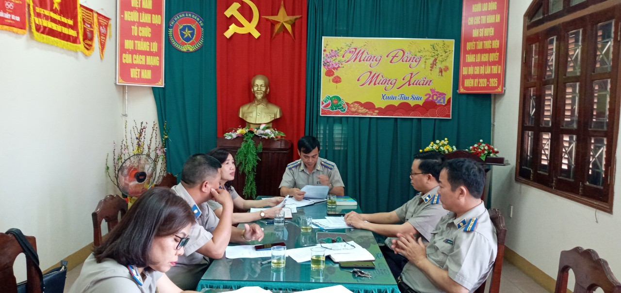 Thông qua dự thảo Kết luận kiểm tra toàn diện năm 2020 tại Chi cục Thi hành án dân sự huyện Nam Đông