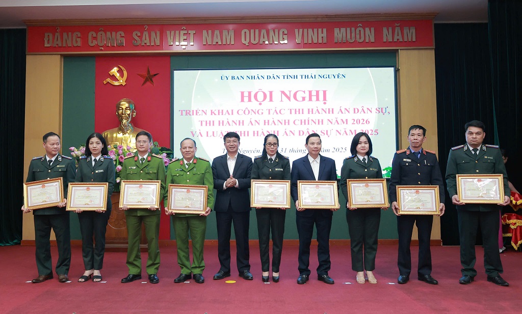 THADS tỉnh Thái Nguyên triển khai công tác thi hành án dân sự năm 2026 với phương trâm “Hành động đột phá, lan toả kết quả”