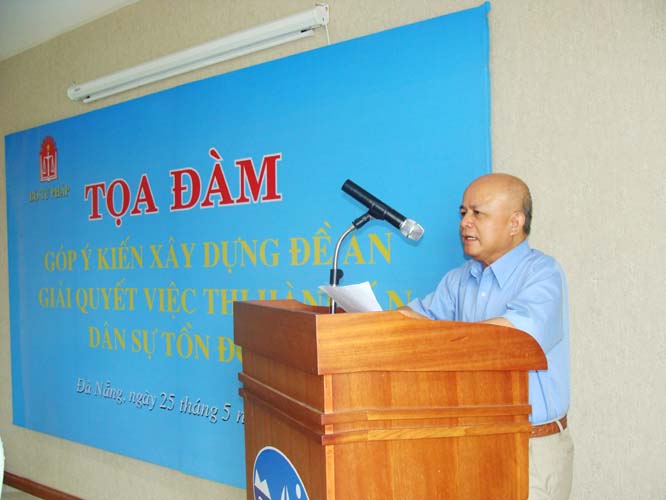 Bộ Tư pháp tổ chức Tọa đàm góp ý kiến xây dựng Đề án giải quyết việc thi hành án dân sự tồn đọng