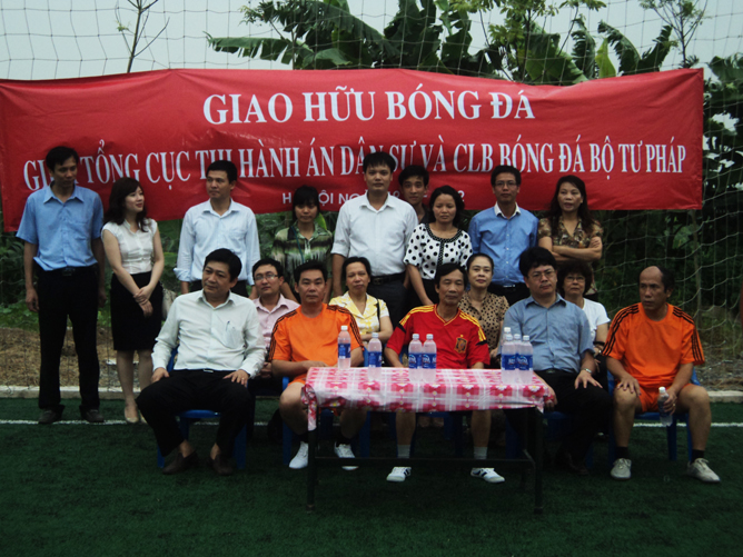 Giao lưu bóng đá giữa Đoàn thanh niên Bộ Tư pháp và Tổng cục Thi hành án dân sự