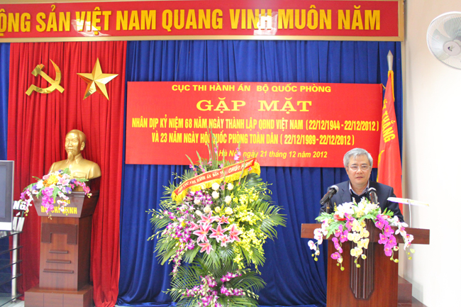 Cục Thi hành án Bộ Quốc phòng tổ chức kỷ niệm 68 năm ngày thành lập Quân đội nhân dân Việt Nam