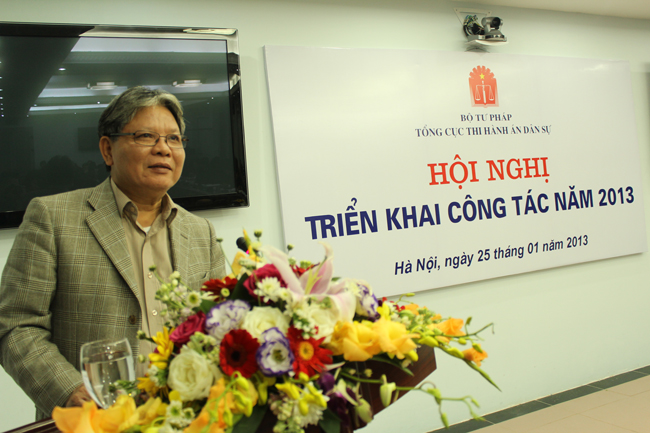 Hội nghị triển khai công tác năm 2013 của Tổng cục Thi hành án dân sự.