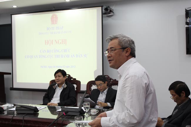 Hội nghị cán bộ, công chức cơ quan Tổng cục Thi hành án dân sự năm 2012.