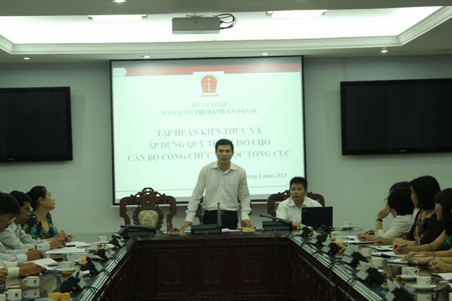 Hội nghị tập huấn kiến thức và áp dụng Hệ thống quản lý chất lượng theo tiêu chuẩn TCVN ISO 9001:2008