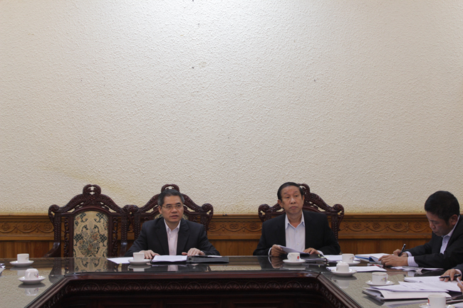 Tổ Biên tập họp phiên thứ hai và báo cáo Thứ trưởng Bộ Tư pháp Đinh Trung Tụng – Phó Trưởng Ban soạn thảo về định hướng xây dựng Luật sửa đổi, bổ sung một số điều của Luật Thi hành án dân sự năm 2008 