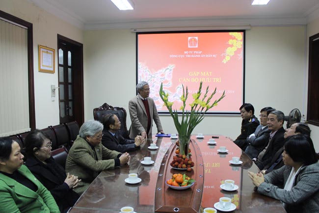 Tổng cục Thi hành án dân sự tổ chức gặp mặt cán bộ hưu trí xuân Giáp Ngọ