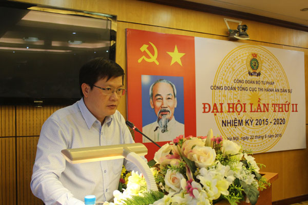 Đại hội Công đoàn cơ sở Tổng cục Thi hành án dân sự lần thứ II, nhiệm kỳ 2015-2020
